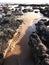 Seascape With Sand Ridges And Rock Pools