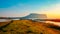 Seascape of Seongsan ilchulbong in Jeju island, South Korea.