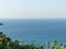 Seascape. Top view of the beach and coastline. Hiking in the southern Crimea. Velvet season. The area of the village Gaspra