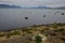 Seascape in the Ultima Esperanza Inlet from Puerto Natales.