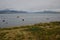 Seascape in the Ultima Esperanza Inlet from Puerto Natales.