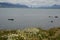 Seascape in the Ultima Esperanza Inlet from Puerto Natales.