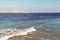 Seascape, view of the sea beach.