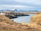 Seascape view at Stykkisholmur lighthouse hill, Iceland