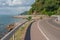 Seascape Viewpoint of The road along the sea at Kung Wiman Bay.