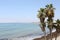 Seascape with views of the city of Estepona, Spain.