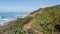 Seascape vista point, Del Mar Torrey Pines, California coast USA. Ocean tide, blue sea wave overlook