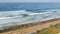 Seascape vista point, Del Mar Torrey Pines, California coast USA. Ocean tide, blue sea wave overlook