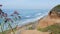 Seascape vista point, Del Mar Torrey Pines, California coast USA. Ocean tide, blue sea wave overlook