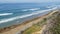 Seascape vista point, Del Mar Torrey Pines, California coast USA. Ocean tide, blue sea wave overlook