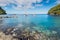 Seascape at the Wallilabou Anchorage at Wallilabou Bay, Saint Vincent and the Grenadines