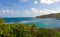 A seascape on the windward side of an island in the caribbean