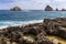 Seascape on a windy day at Pointe des Chateaux in Guadeloupe