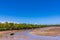 Seascape Wooden Boats In Vanga Last Town In Kenya Kwale County Streets Business Settlement In Coastal Region East Africa