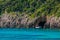 Seascape â€“ lagoon with turquoise water on Corfu Island, Greece