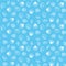 Seashell blue seamless pattern