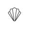 Seashell line icon