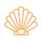 Seashell maritime elegant icon. Vector illustration for beach and sea related subjects