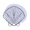 Seashell scallop in sketch style, tattoo. Vector illustration for the logo of the sea restaurant, design of souvenirs with the sea