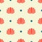 Seashell seamless pattern