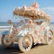 Seashell Serenade: Beach-inspired Accents for a Coastal Carriage