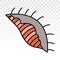 Seashells / sea snail flat colours icon for apps and websites