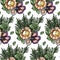 Seashells seamless pattern