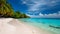 Seashore bliss, mesmerizing tropical beach, soft sandy shorelines, and coastal splendor