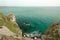 seashore cliffs seascape near kaliakra cape northeast bulgaria black sea shore