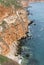 seashore cliffs seascape near kaliakra cape northeast bulgaria black sea shore