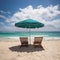 Seashore euphoria, sandy beach, billowing clouds, and ecstatic ocean bliss