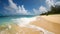 Seashore paradise, breathtaking tropical beach, golden sands, and tranquil ocean retreat