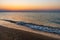 Seashore after sunset, tranquil environment