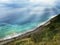 seashore weather clouds coastal ocean shore blue harbor cove water sea sunshine