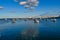 Seaside cityscape of Cascais city in summer day. Cascais municipality, Portugal