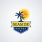 Seaside hotel logo.