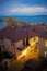 Seaside houses in Sozopol, Bulgaria, at night