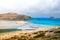 seaside landscape scenery with colourful sea water and clear blue skies