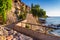 Seaside landscape - view on seafront in the town of Sozopol