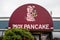 Seaside, Oregon - July 31, 2020: Exterior logo and sign of the Pig`n Pancake, a breakfast diner in downtown area