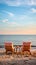 Seaside Relaxation, Soft light, Leading lines, Tranquility, Lounge chair