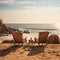 Seaside Relaxation, Soft light, Leading lines, Tranquility, Lounge chair