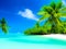 Seaside Serenity: Enchanting Tropical Island Canvas
