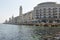 Seaside street in Bari, Italy