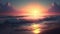 Seaside Sunrise A Stunning Sunrise Scene. Generative AI