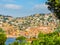 Seaside town on the French Riviera. Landscape of the Cote d`Azur, Villefranche-sur-Mer, France