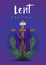 Season of Lent. Vector illustration