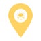 Season location map pin pointer icon. Element of map point for mobile concept and web apps. Icon for website design and app develo