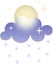 Season weather icon. Glassmorphism style symbols for meteo forecast app. PNG illustrations.