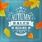 Seasonal autumn business sales background